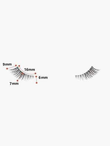 GMAGICTOBO False Eyelashes Natural Half Lashes Short Wispy Clear Band Lashes Pack Cat Eye 3D Faux Mink Lashes Fake…