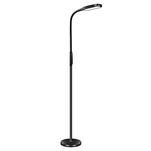 Nopoor LED Floor Lamp black1815 Lumens Dimiable Reading Standing Lamp for Living Room Bedroom Office,3 Color Temperature…