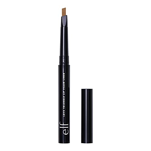 e.l.f. Love Triangle Lip Filler Liner, 2-in-1 Lip Liner Pencil For Sculpting & Filling, Long-Lasting Intense Color, Deep…
