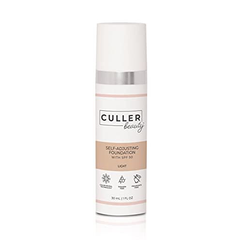 CULLER BEAUTY Self Adjusting Foundation with SPF 50 - Instant match for all your shade needs (Light)