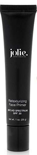 Jolie Weightless Retexturizing Face Perfecting Serum - Foundation Primer, Makeup Extender & Sunscreen SPF 20, Instantly…