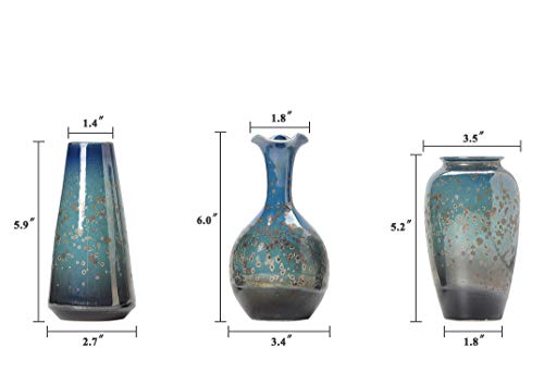 Ceramic Flower Vases Set Modern Ceramic Vases for Home Decor Ceramic Vases for Flowers(3pcs)
