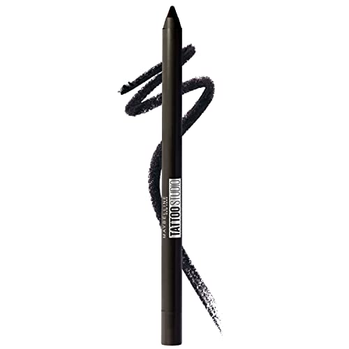 Maybelline TattooStudio Long-Lasting Sharpenable Eyeliner Pencil, Glide on Smooth Gel Pigments with 36 Hour Wear…