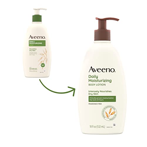 Aveeno Daily Moisturizing Body Lotion with Soothing Prebiotic Oat, Gentle Lotion Nourishes Dry Skin With Moisture…