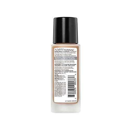Almay Skin Perfecting Comfort Matte Foundation, Hypoallergenic, Cruelty Free, -Fragrance Free, Dermatologist Tested…