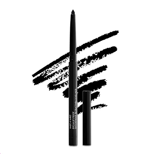 Wet n Wild Mega Last Breakup-Proof Liquid Waterproof Eyeliner Black, Brush Tip Pen, Quick Drying, Smudge Resistant, Long…