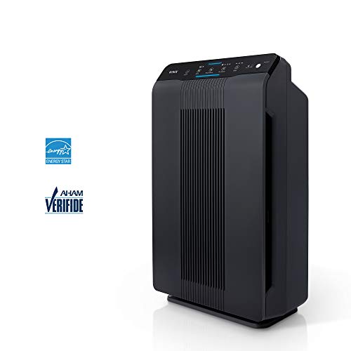 Winix 5500-2 Air Purifier with True HEPA, PlasmaWave and Odor Reducing Washable AOC Carbon Filter Medium , Charcoal Gray