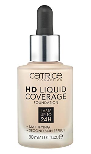 Catrice | HD Liquid Coverage Foundation | High & Natural Coverage | Vegan & Cruelty Free (010 | Light Beige)
