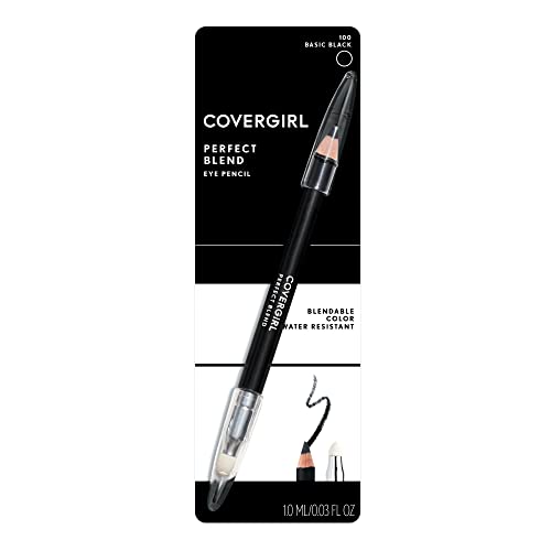 COVERGIRL Perfect Blend Eyeliner Pencil, Basic Black, Eyeliner Pencil with Blending Tip For Precise or Smudged Look, 1…