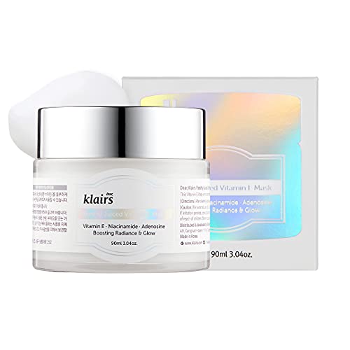 DearKlairs] Freshly Juiced Vitamin E Mask, Moisturizer, Boost the Effect Vitamin C, Niacinamide, Adenosine, 90ml, 3.04oz…