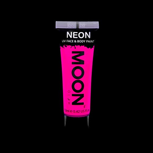 Moon Glow - 0.42oz Neon Blacklight Face & Body Paint - Intense Pink