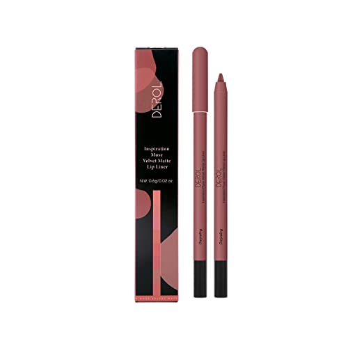 Kusslippe Lip Liner, Matte Lip Liner Pen, Long Lasting Smooth and Soft Creamy Color Lip Liner Crayon With Sparppens 0.02…