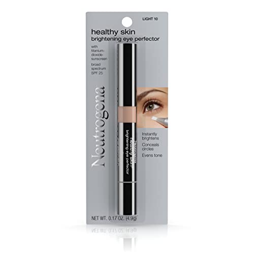 Neutrogena Healthy Skin Brightening Eye Perfector & Under Eye Concealer, Dark Circle Treatment Concealer Makeup with Soy…