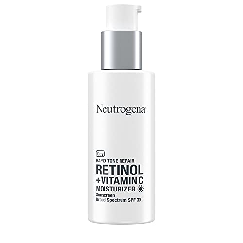 Neutrogena Rapid Tone Repair Retinol + Vitamin C Facial Moisturizer with Retinol, Vitamin C, Hyaluronic Acid & SPF 30…