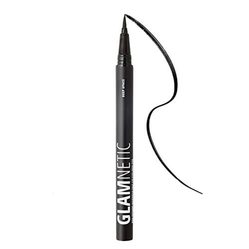 Glamnetic Felt Tip Magnetic Eyeliner - Deep Space | Soo Future! Black Waterproof Liquid Liner, All-Day Hold for Magnetic…