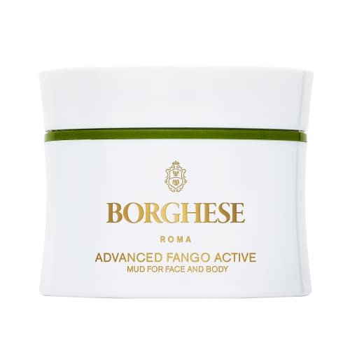 Borghese Advanced Fango Active Purifying Mud Mask For Face and Body, Ideal for Oily Dry and Combination Skin, 2.7 Oz