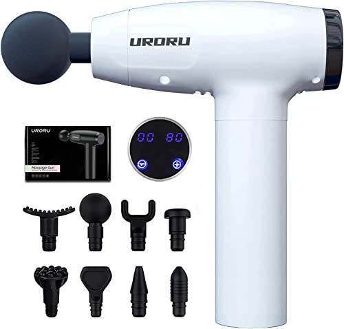 URORU Massage Gun Deep Tissue Massager Back Massager for Athletes Portable Body Muscle Massager Professional Lightweight…