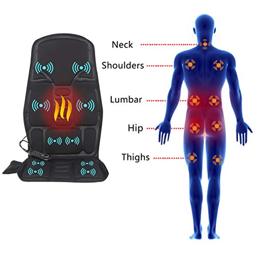 SLOTHMORE Vibration Back Massager, Back Massage Cushion, 10 Vibrating Nodes to Release Stress and Fatigue, for Home and…