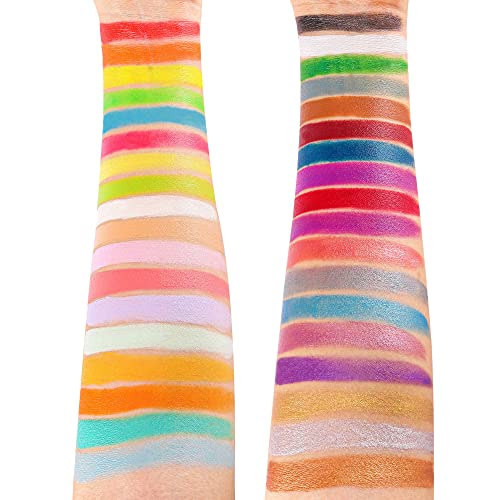 CCbeauty 36 Colors Face Body Paint Oil Professional Flash Non-Toxic Hypoallergenic Halloween Artist Fancy Cosplay Party…