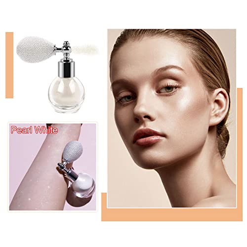 Body Glitter Spray Highlighter Powder Spray Glitter Shimmer Sparkle High Gloss Makeup Glitter Body Spray for Hair Face…