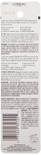 L'Oréal Paris Makeup Infallible Pro-Last Pencil Eyeliner, Waterproof and Smudge-Resistant, Glides on Easily to Create…