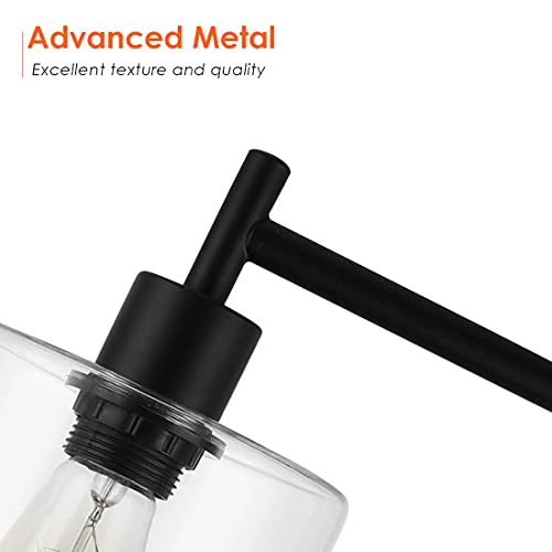 Innqoo Industrial Black Floor Lamp - 65” Tall Standing Lamp for Living Room, Modern Floor Lamp for Bedrooms, Vintage…