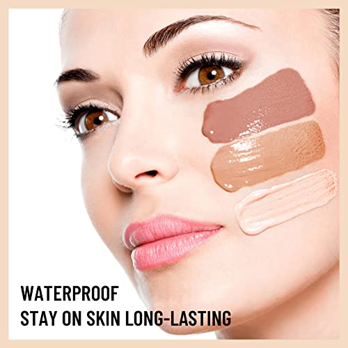 KYDA 2 Pcs BB Cream Foundation, Moisturizing Liquid Foundation Concealer Cream for Natural Nude Makeup Base, Full…