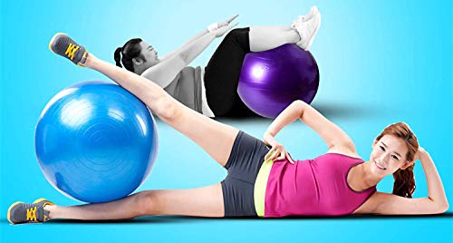 Fullgaden Exercise Ball (55-75cm) with Quick Foot Pump, Professional Grade Anti Burst & Slip Resistant Stability Balance…