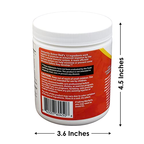 Immunity Armor Powdered 12-in-1 Advanced Immunity Booster W/Bone & Joint + Anti-Oxidant Support. Vitamins C, D, A, K2…
