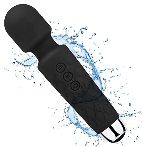 Upgraded Rechargeable Waterproof Handheld Back for Neck Shoulder Back Body Sports Recovery Muscle Aches, Black(6 * 1.5…