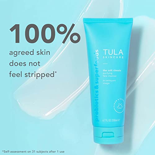 TULA Skin Care Supersize Cult Classic Purifying Face Cleanser | Gentle and Effective Face Wash, Makeup Remover…