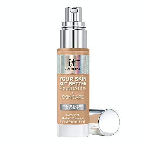 IT Cosmetics Your Skin But Better Foundation + Skincare - Hydrating Medium Buildable Coverage - Minimizes Pores…
