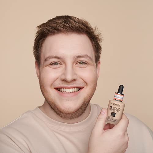 Catrice | HD Liquid Coverage Foundation | High & Natural Coverage | Vegan & Cruelty Free (010 | Light Beige)