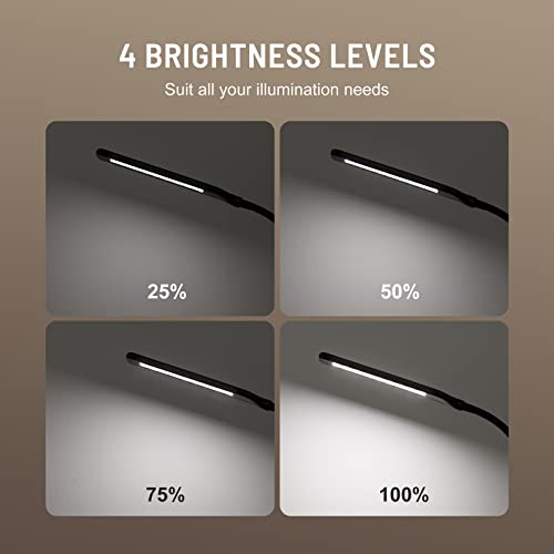 Nopoor LED Floor Lamp with 4 Brightness Levels & 4 Color Temperatures, Adjustable Floor Light, Dimmable Standing Reading…