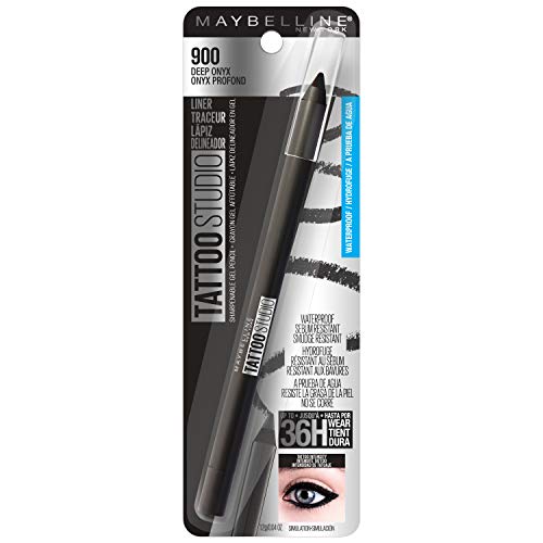 Maybelline TattooStudio Long-Lasting Sharpenable Eyeliner Pencil, Glide on Smooth Gel Pigments with 36 Hour Wear…