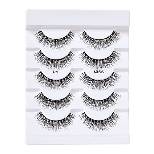 KISS Looks So Natural False Eyelashes Multipack, Lightweight & Comfortable, Tapered End Technology, Reusable, Cruelty…
