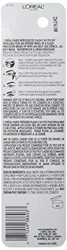 L'Oreal Paris Makeup Infallible Flash Cat Eye Waterproof Liquid Eyeliner, Black
