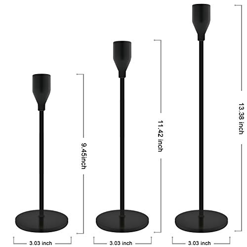 Urban Deco Taper Candle Holders for Candlesticks Vintage Candle Holders for Table Centerpiece Decorative Tall Candle…