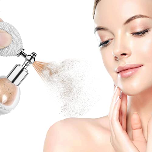 Highlighter Powder Spray,Shimmer Body & Face Glitter Spray Hair Sparkle High Gloss Highlighter Powder Makeup,Glitter…
