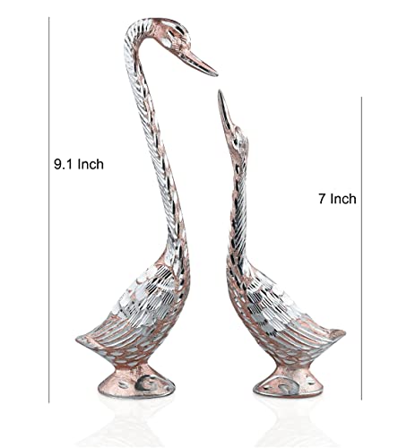 Kissing Swans Statue Designer Love Birds Swan Figure Vastu Decorative Items for Main Door Entrance Interior of Living…