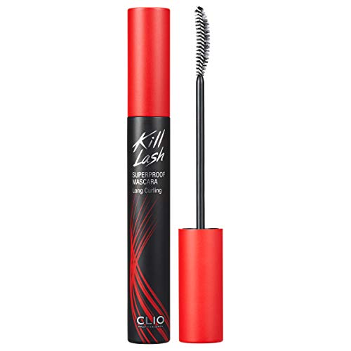 CLIO Kill Lash Superproof Mascara | Ultra-Volumizing, Smudge-Proof, Clump-Free, Curl-Holding, Long-Lasting | 0.24 fl oz… (001 LONG CURING BLACK)