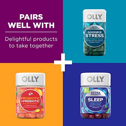 OLLY Extra Strength Elderberry Gummies, Immune Support, 450mg Elderberry, Vitamin C, D and Zinc, Berry - 60 Count