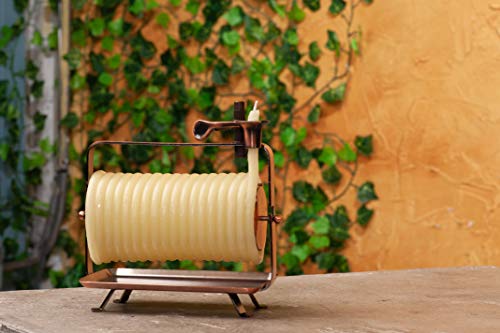 Candle by the Hour 48-Hour Horizontal Candle, Eco-friendly Natural Beeswax with Cotton Wick