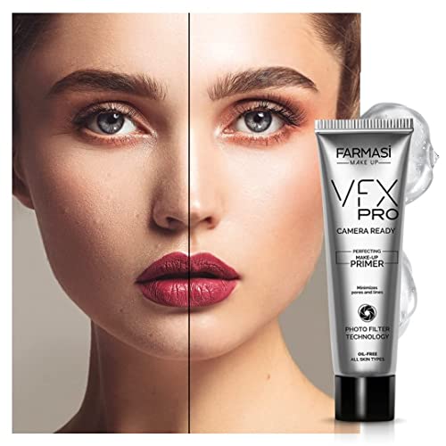 Farmasi VFX PRO Camera-Ready Primer Face Makeup, Advanced Pore Minimizer for Dry, Oily, or Combination Skin, Silky…