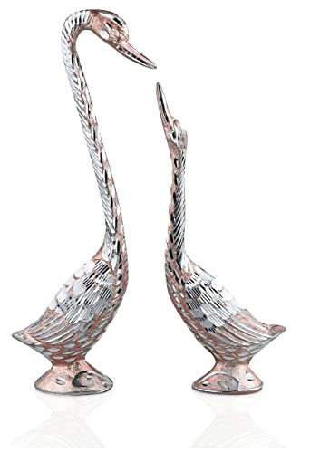 Kissing Swans Statue Designer Love Birds Swan Figure Vastu Decorative Items for Main Door Entrance Interior of Living…