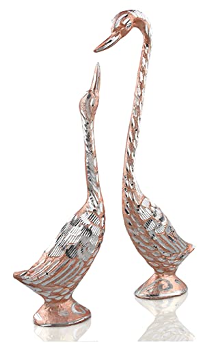 Kissing Swans Statue Designer Love Birds Swan Figure Vastu Decorative Items for Main Door Entrance Interior of Living…