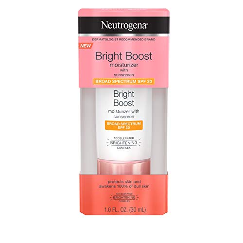 Neutrogena Bright Boost Facial Moisturizer with Broad Spectrum UVA/UVB SPF 30 Sunscreen, Brightening Oil-Free Face…