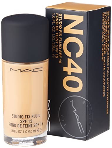 M.A.C. Studio Fix Fluid Foundation SPF 15 NC40, 1 Ounce
