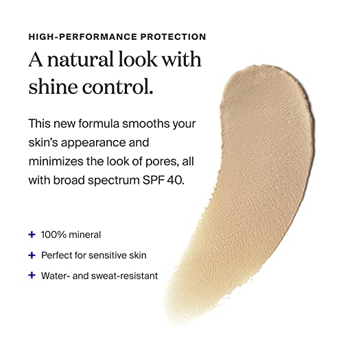 Supergoop! Mineral Mattescreen SPF 40 - 45 mL - 100% Mineral, Oil-Free Broad Spectrum Sunscreen - Smooths Skin’s Appearance, Minimizes Pores & Controls Shine - Water & Sweat Resistant