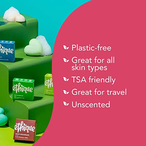 Ethique Luxurious Face Cleansing Trio Discovery Pack - Cleanser & Scrub - Plastic-Free, Vegan, Cruelty-Free, Eco…